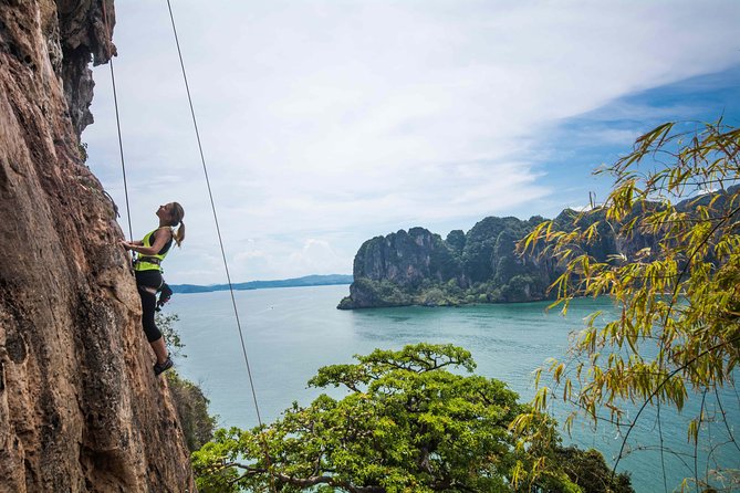 Beginner's Full Day Rock Climbing and Caving Tours at Railay Beach in Krabi - Morning Climbing (9:00–13:00): Beach Routes and Real Coaching