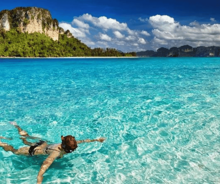 From Aonang: 4 Islands one day tour with Lunch - Chicken Island: Fast Photos, Then Snorkeling