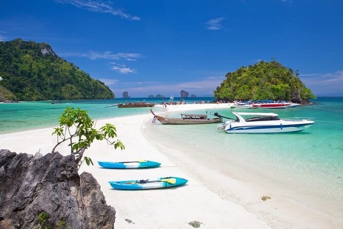 From Krabi - 4 Islands Speedboat Tour with Lunch & Snorkelling - Key highlights at a glance