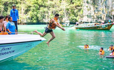 From Krabi: Maya Bay, Bamboo & Phi Phi Islands Day Tour - From Krabi Pickup to Nang An Travel & Tour Safety Briefing