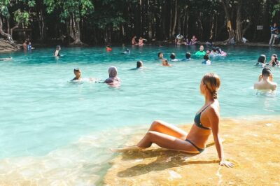 Full-Day Tour to Emerald Pool, Hot Springs & Tiger Cave Temple from Krabi - Sa Morakot Emerald Pool: the rainforest walk and swim time