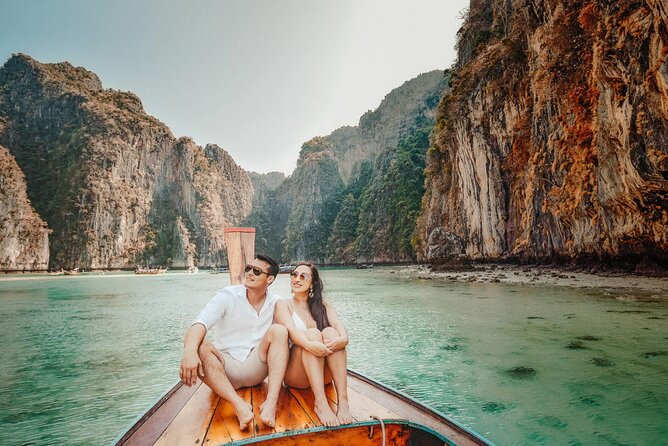 Holiday Travel Photoshoot with Long-tail boat Phi Phi Islands - Weather matters more than you think (good weather requirement)