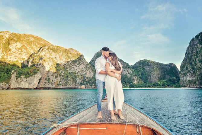 Holiday Travel Photoshoot with Long-tail boat Phi Phi Islands - Pickup offered and mobile ticket: small details that save hassle