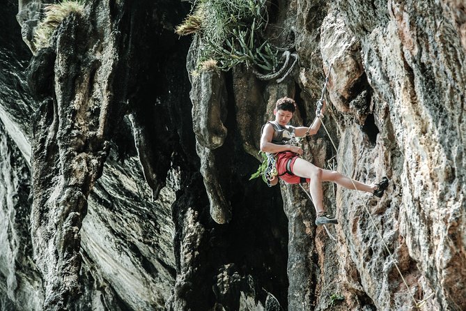 Intermediate-Advanced Half Day Private Rock Climbing Trip at Railay Beach - Stop 1: Railay Beach Start-Up Climb