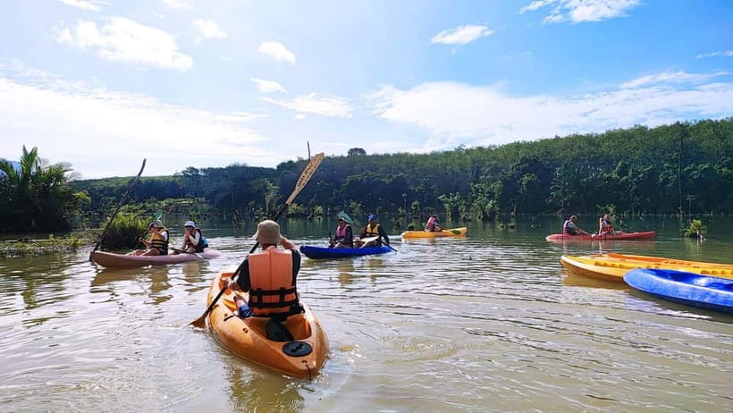 Klong Rud Kayaking with Hotel Transfer - Swim time in clear lagoon water: how to make it work