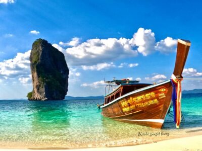 Krabi: 4 Islands Snorkeling Tour by Longtail Boat - Phra Nang Cave Beach on Railay: limestone cliffs and Princess Cave