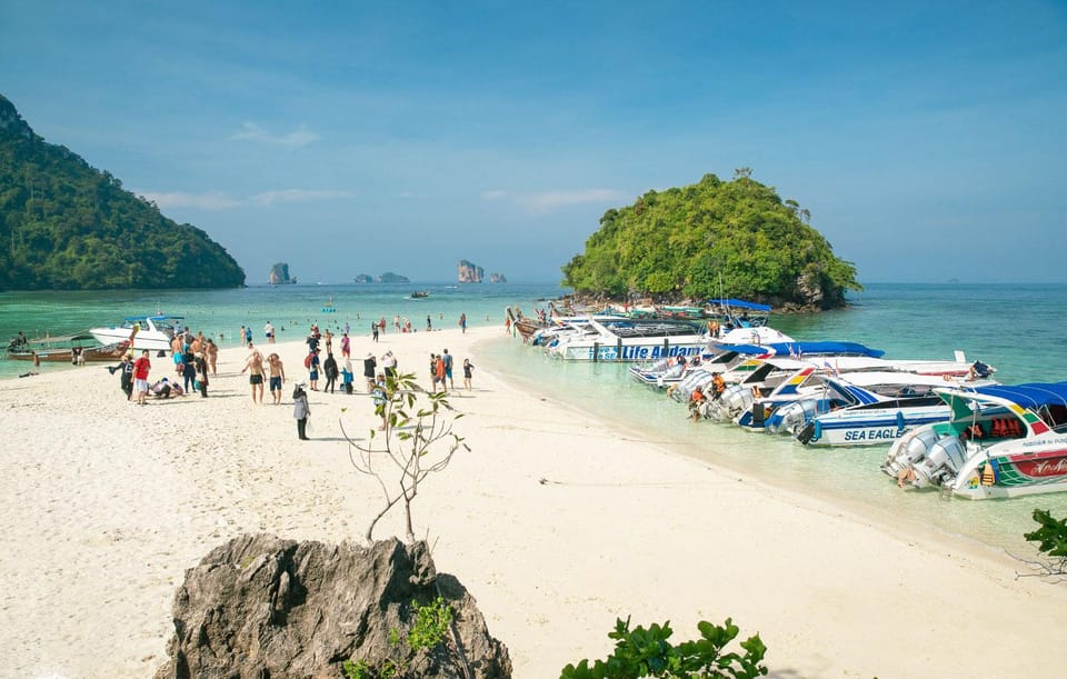 Krabi: 4 Islands & Thale Waek's Sandbar Tour By Speedboat - Thale Waek sandbar at low tide: the walk that makes the tour special