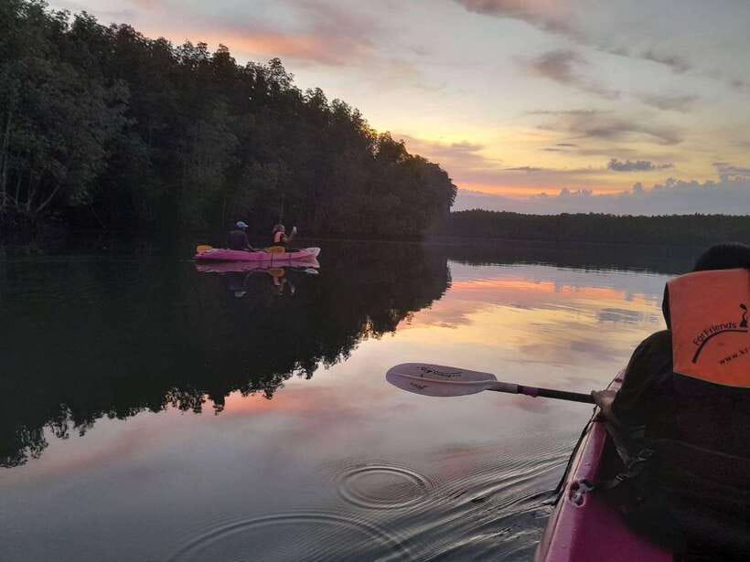 Krabi: Ao Thalane Sunset Kayak adventure (group of 10 max) - Caves, Canyon Views, and the Alligator Cave Stop