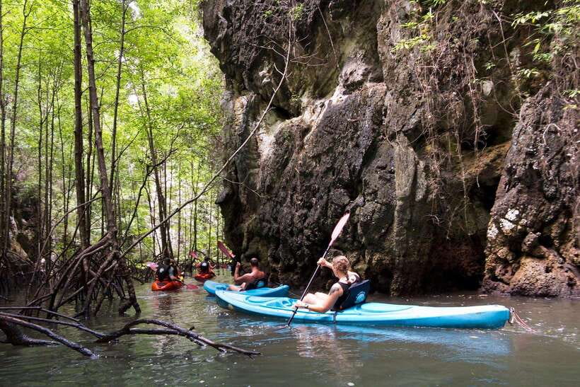 Krabi: Emerald Cool-Down & Kayak Odyssey in Din Daeng Canyon - Ao Thalane Pier lunch: fuel with a view