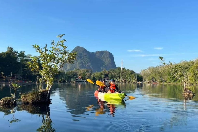Krabi: Emerald Pool, Hot Springs, and Kayaking Tour - Hot Springs Waterfall: warm mineral pools with a calmer vibe