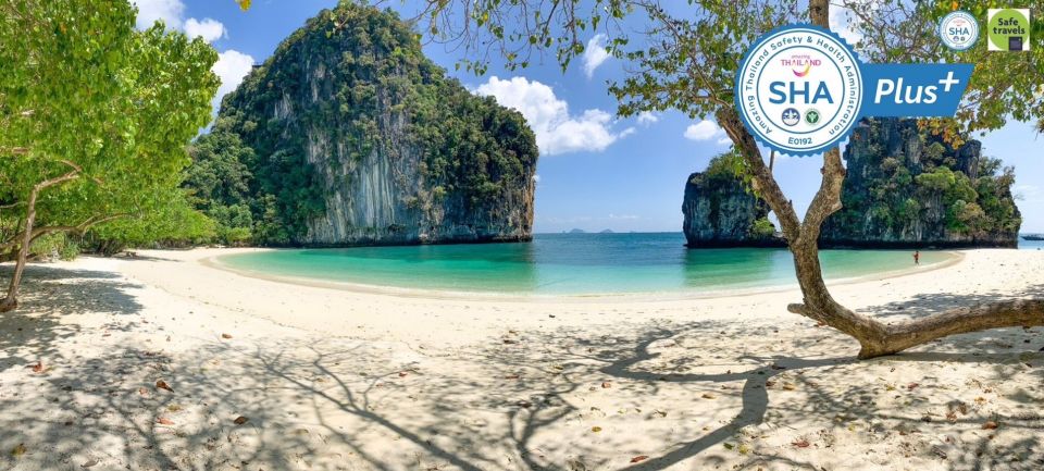 Krabi: Hong Island Day Trip by Speedboat with Thai Lunch - Hong Island beach time: Thai lunch under pine trees and snorkeling for reef fish