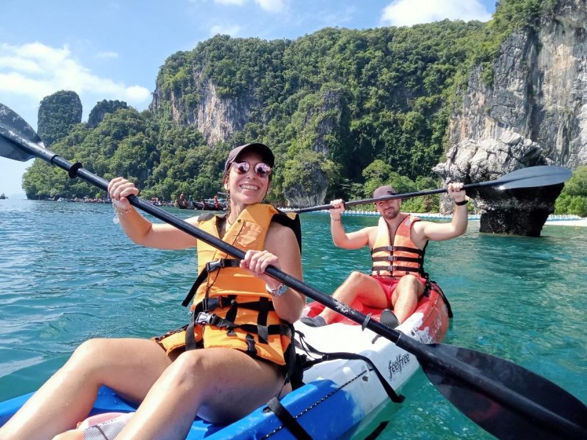 Krabi: Hong Island Tour by Longtail Boat with Kayak Option - Hong Lagoon by longtail: photo windows and that narrow entrance
