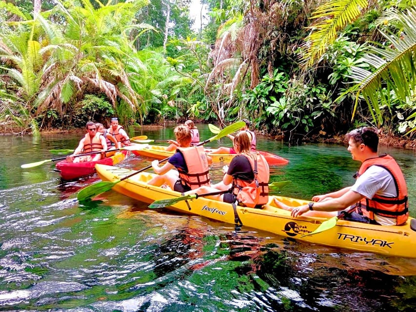 Krabi: Kayaking, Crystal Lagoon, and Fish Spa in Klong Root - The Forest Lagoon Swim: What Makes It Special (and What to Watch)