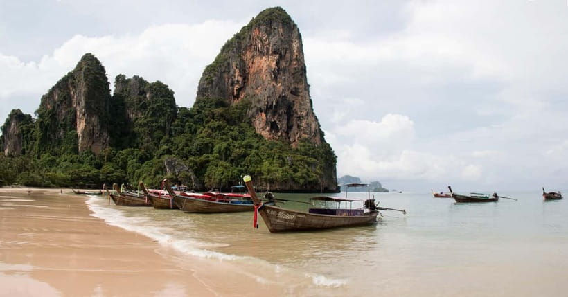 Krabi: Railay Beach & Caves + Jurassic World : Rebirth Sites - Phra Nang Beach: the movie opening scenes and time to swim