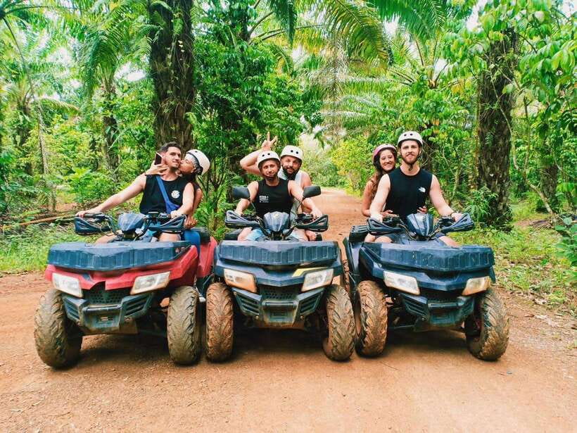 Krabi: Saitai Mountain Tail ATV Adventure - The trail: dirt, dust, and plantation paths toward mountain views