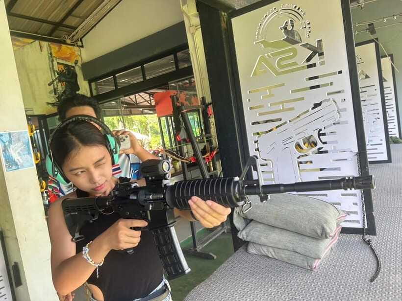Krabi shooting range(.22 LRM4, .10 bullet) - How to get better results during your 45 minutes