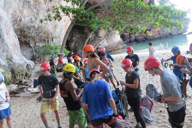 Rock Climbing at Railay Beach Krabi - Abseiling, caving, and the Railay viewpoint payoff