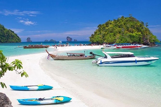 Snorkeling 4 Islands Tour by Speedboat From Krabi - The route: railay cliffs, sandbars, and reef stops