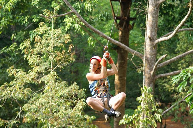 Thrilling Zipline Adventures at Thai'd Up in Krabi's Lush Jungle - Zone A + Rock Climbing: when you want more adrenaline